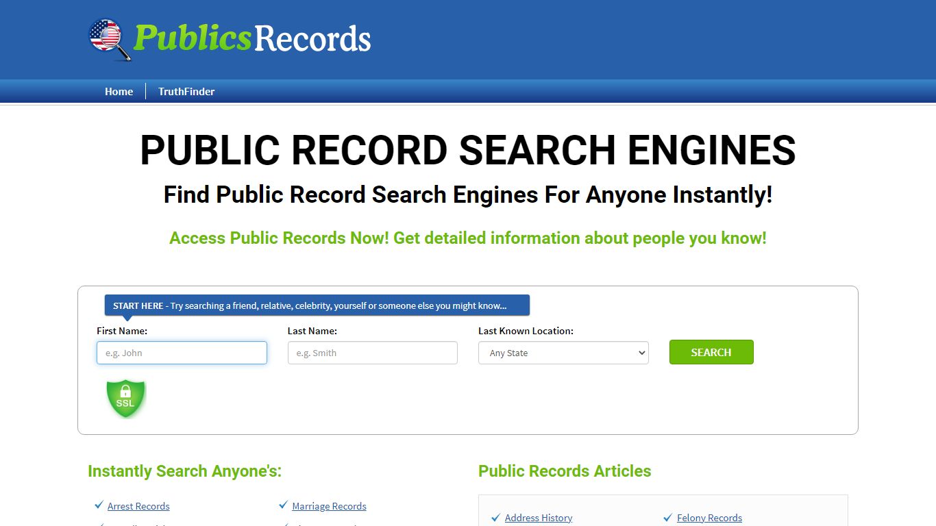 Find Public Record Search Engines For Anyone Instantly!